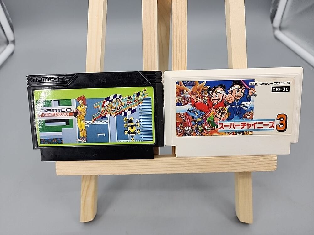 Nintedo Famicom Super Chinese 3 and Family Circuit - US Seller